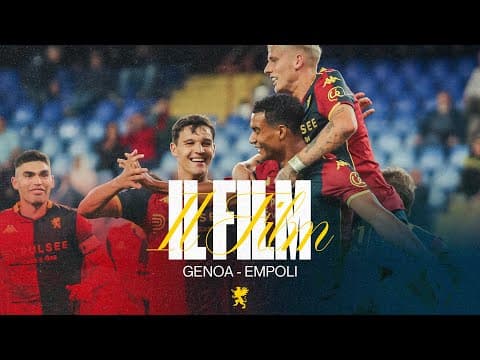 🔜 ONTO THE NEXT ROUND | GENOA-EMPOLI | FILM della PARTITA 2025/26 🎞️