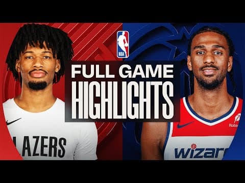 TRAIL BLAZERS at WIZARDS | FULL GAME HIGHLIGHTS | January 27, 2026