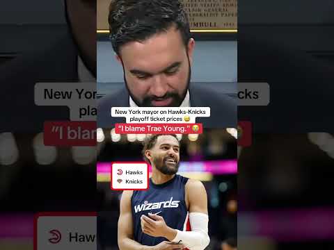 NYC mayor Zohran Mamdani didn’t hold back on Hawks-Knicks 😂 (via nycmayor/TT)