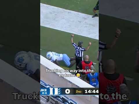 No one was going to stop him 💪 #unc #accfootball #collegefootball