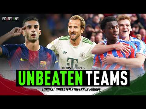 Looking at all the UNDEFEATED sides in Europe | Can any team go invincible?! | Scoreline