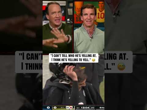 Peyton and Eli have no idea who Aaron Rodgers is yelling at 🤷‍♂️