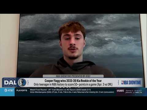 Cooper Flagg Reacts To Winning The 2025-26 Kia NBA Rookie of the Year!