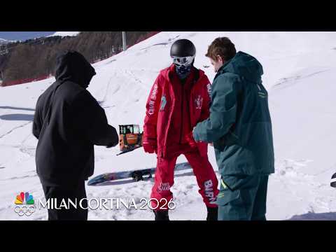 Snoop Dogg learns to snowboard with Shaun White and Zeb Powell | Winter Olympics 2026 | NBC Sports