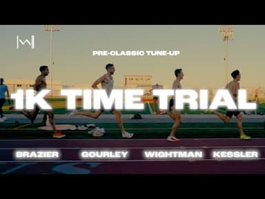 KESSLER, WIGHTMAN, GOURLEY, and BRAZIER RUN 1:49 THROUGH 800m at 3000FT!!  en route to 1k TIME TRIAL