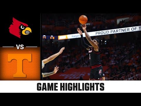 Louisville vs. Tennessee Game Highlights | 2025-26 ACC Men's Basketball