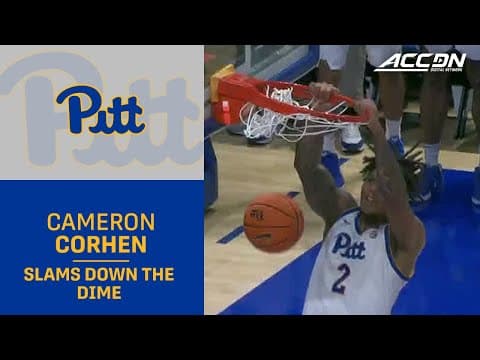 Pitt's Damarco Minor Finds His Teammate Cameron Corhen With A Heads-Up Assist