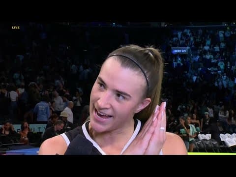 'NIGHT NIGHT' 🗣️ - Sabrina Ionescu reacts to her dagger in win vs. Minnesota Lynx | WNBA on ESPN