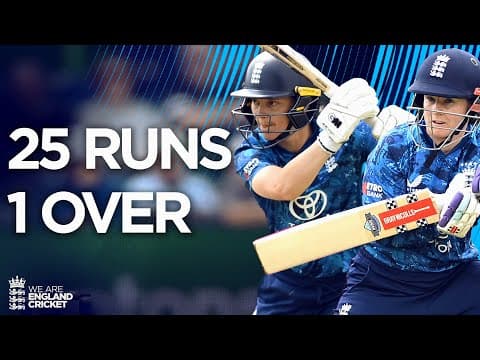 25 Runs in One Over IN FULL | England Women v West Indies