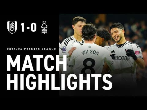 HIGHLIGHTS | Fulham 1-0 Nottingham Forest | Raúl Jiménez's penalty secures the three points 🎯