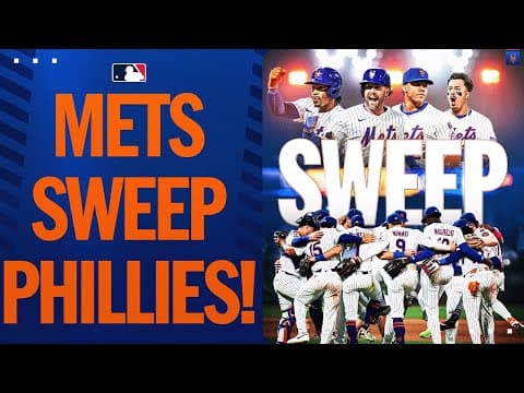 Mets SWEEP Phillies in CRUCIAL NL East battle!