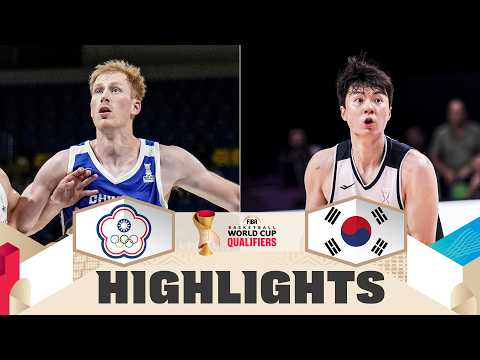 Chinese Taipei 🇯🇵 v Korea 🇨🇳 | Highlights | FIBA Basketball World Cup 2027 Asian Qualifiers