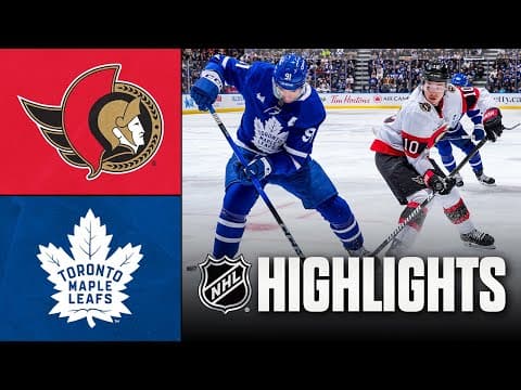 Senators vs. Maple Leafs | NHL Highlights | December 27, 2025