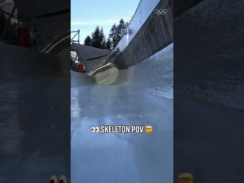 Feel the speed. 🛷📹(IG): @matt_weston_skeleton #Olympics #MilanoCortina2026