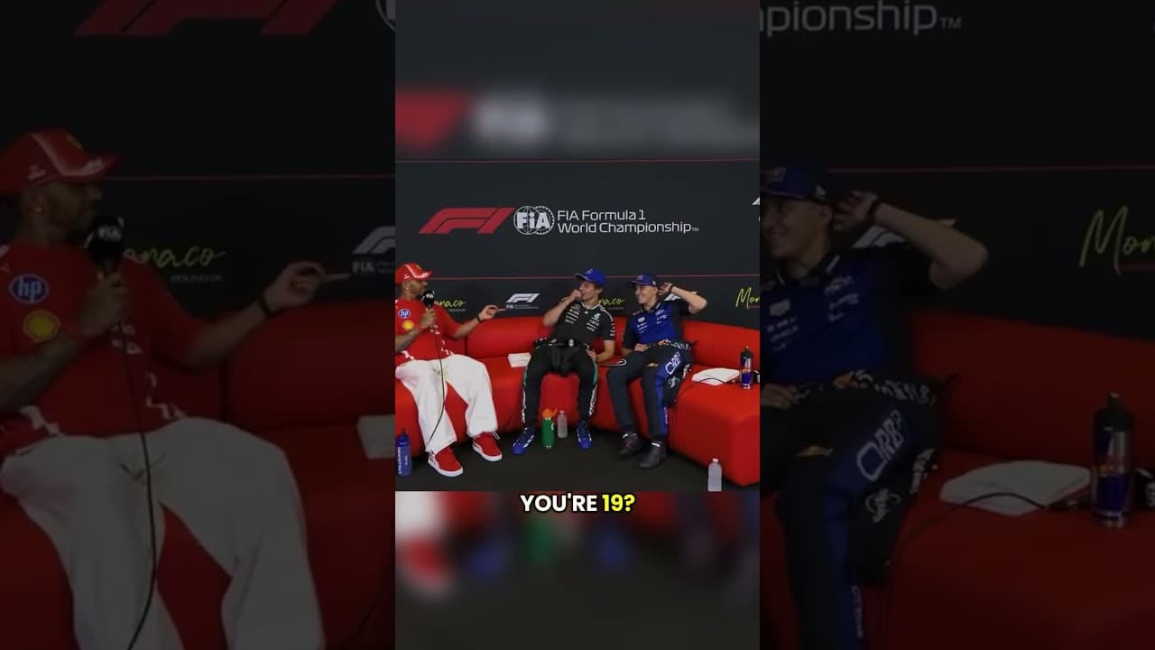 Lewis Hamilton reacts to being older than Kimi Antonelli and Isack Hadjar’s ages combined 😂