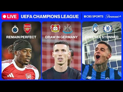 UEFA Champions League 24/7 ⭐ | MD6: Arsenal, Leverkusen & MORE | Sunday 1/18 | CBS Sports Golazo