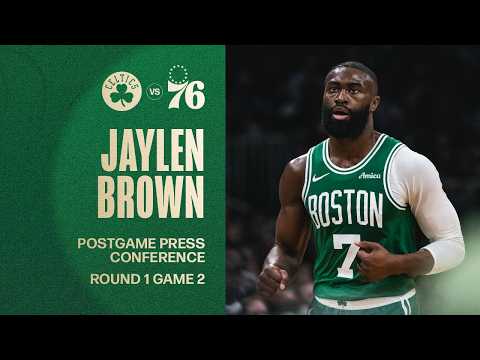 Jaylen Brown Postgame Media Availability: Round 1 Game 2 vs. Philadelphia 76ers