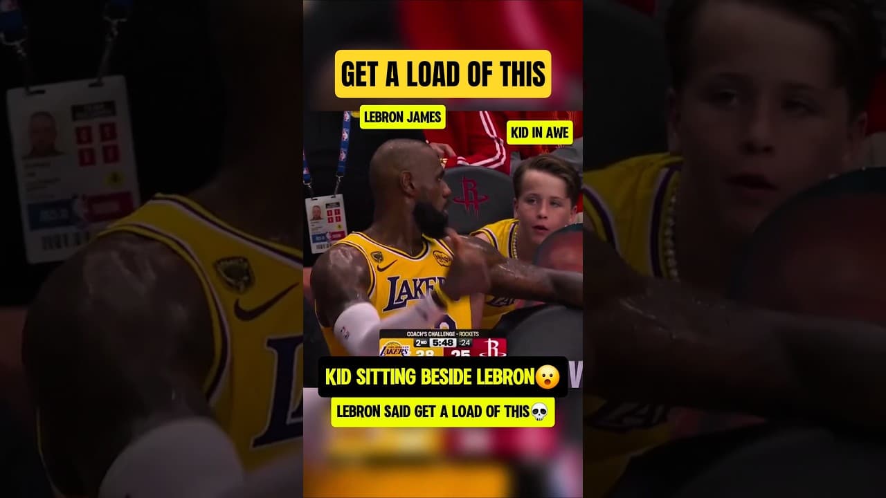 Kid thought Bron was talking to him😭