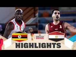 Uganda 🇺🇬 v Egypt 🇪🇬 | Highlights | FIBA Basketball World Cup 2027 African Qualifiers