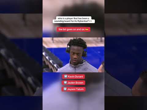 AJ Dybantsa shares the NBA players that inspire him 👏