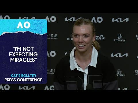 Katie Boulter Press Conference | Australian Open 2026 Pre-Event