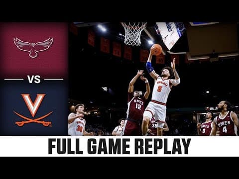 Maryland Eastern Shore vs. Virginia Full Game Replay | 2025-26 ACC Men's Basketball