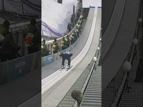 Why are they blow-drying a ski jump?! 💨