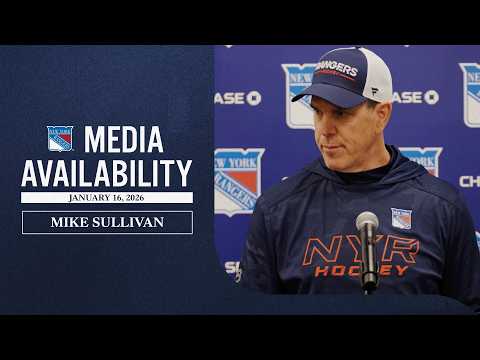 NYR Practice: Mike Sullivan Media Availability | Jan. 16, 2026