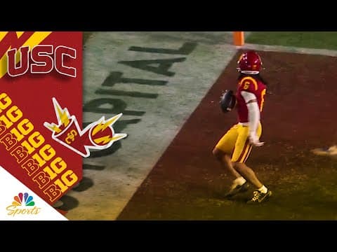 USC's Makai Lemon gets loose for go-ahead touchdown vs. UCLA | Big Ten on NBC Sports