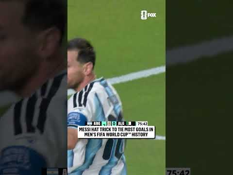 MESSI SCORES HIS FIRST CAREER FIFA WORLD CUP HAT TRICK 🇦🇷