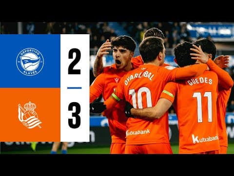 HIGHLIGHTS | Copa del Rey 25-26 | Cuartos de final | Deportivo Alavés 2-3 Real Sociedad