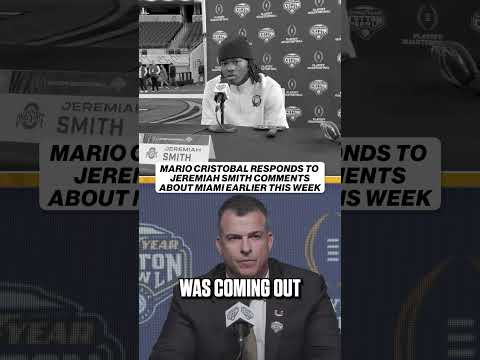 Mario Cristobal responds to Jeremiah Smith saying he would have chosen Miami if things were on track