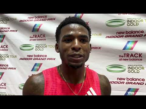 Khaleb McRae HOLDS OFF Quincy Wilson to Win 400m at New Balance Indoor Grand Prix