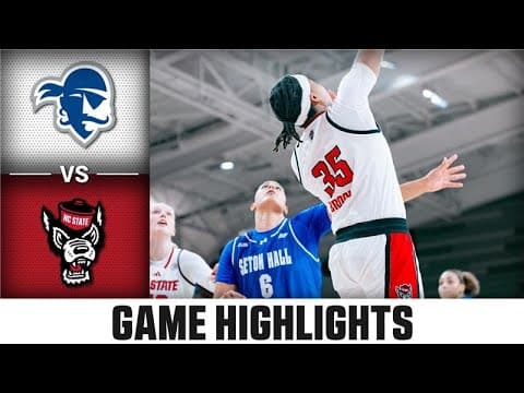 Seton Hall vs. NC State Game Highlights | 2025-26 ACC Women's Basketball