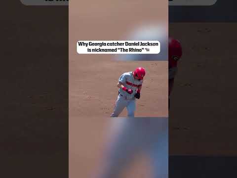 Georgia catcher Daniel Jackson is a BEAST 😤