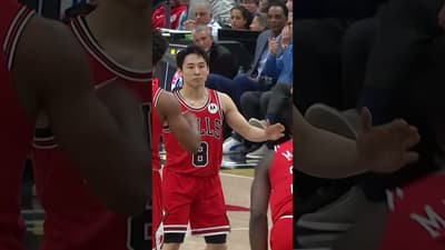 Yuki Kawamura NO-LOOK assist to Leonard Miller 🚫👀 #chicagobulls #nba #highlights #mustwatch