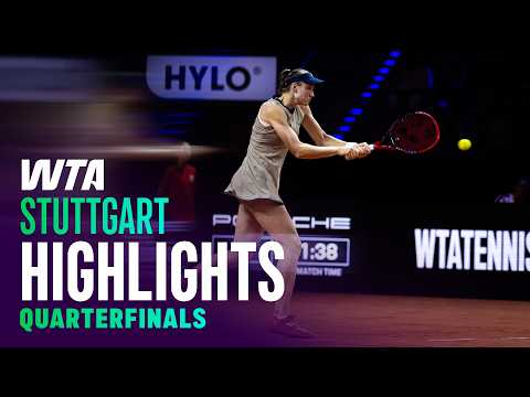 Quarterfinals in Stuttgart featuring Rybakina, Andreeva and more | WTA Match Highlights