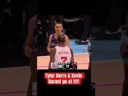 Tyler Herro & Kevin Durant ALMOST get into a fight! #nba #fyp #shorts #viral #kevindurant #fighting