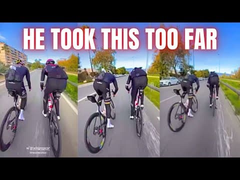 Tadej Pogačar MOCKS van der Poels Close Call