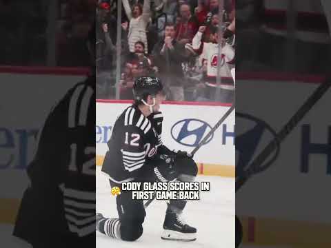Back like he never left. #codyglass #agentcodybanks #njdevils #devilsvsredwings #njdevils #shorts