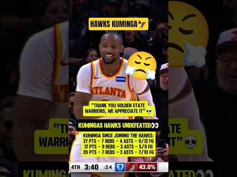 Hawks thanking Warriors for Kuminga💀