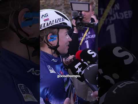 Tears of joy for Sarah Gigante as Kim le Court gives up the yellow jersey for her 🥹