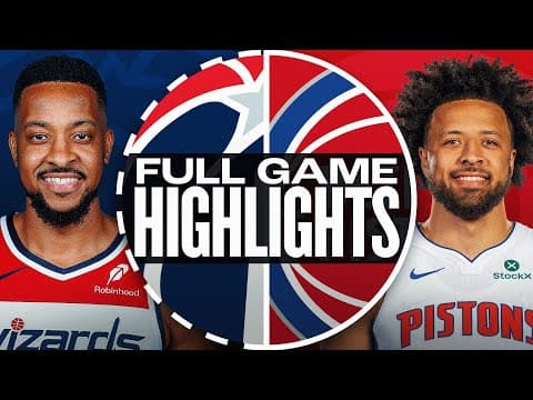 WIZARDS at PISTONS | FULL GAME HIGHLIGHTS | October 16, 2025