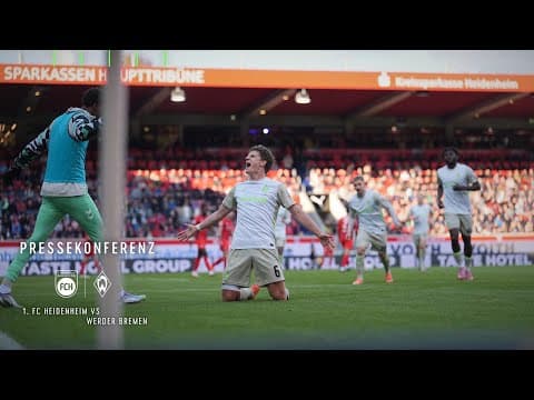 1. FC Heidenheim - Werder Bremen I 2:2 I Pressekonferenz I SV Werder Bremen