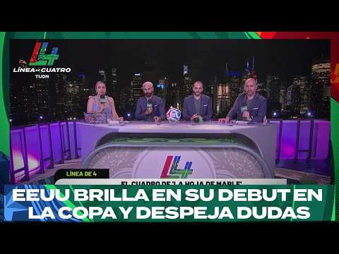 ¡DEBUT SOÑADO! EEUU golea a Paraguay y da golpe sobre la mesa en la Copa | Línea de Cuatro