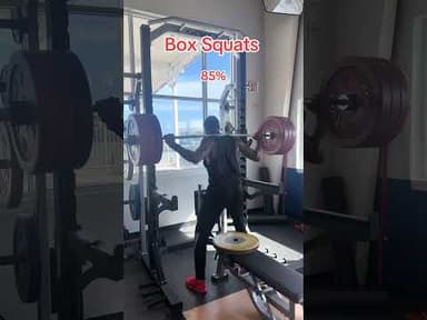 Noah Lyles Strength Day: Box Squat Work