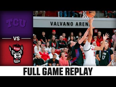TCU vs. NC State Full Game Replay |  2025-26 ACC Women’s Basketball