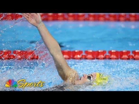 Kaylee McKeown swims championship record in 200m back final; Smith, Curzan on podium | NBC Sports