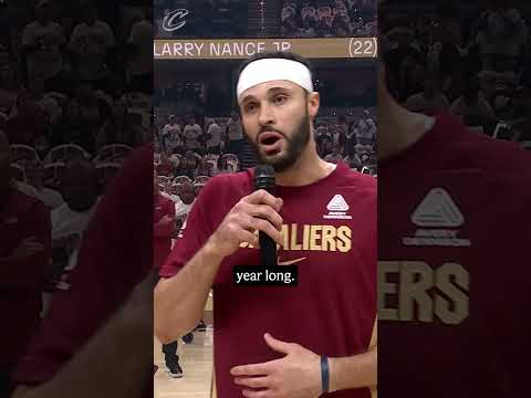 🎤 A pregame message from Larry Nance Jr.! #LetEmKnow #Cavs #NBA #Shorts
