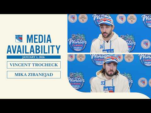 NYR Winter Classic Practice: Vincent Trocheck and Mika Zibanejad | Jan. 1, 2026